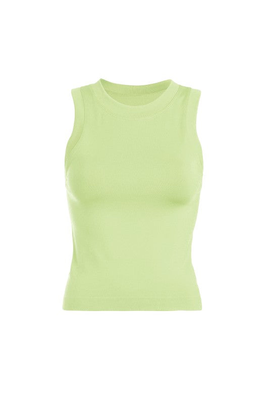 Smooth Thick Banded Tank Top | BUTTERFLY GREEN
