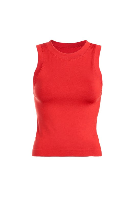 Smooth Thick Banded Tank Top | RED
