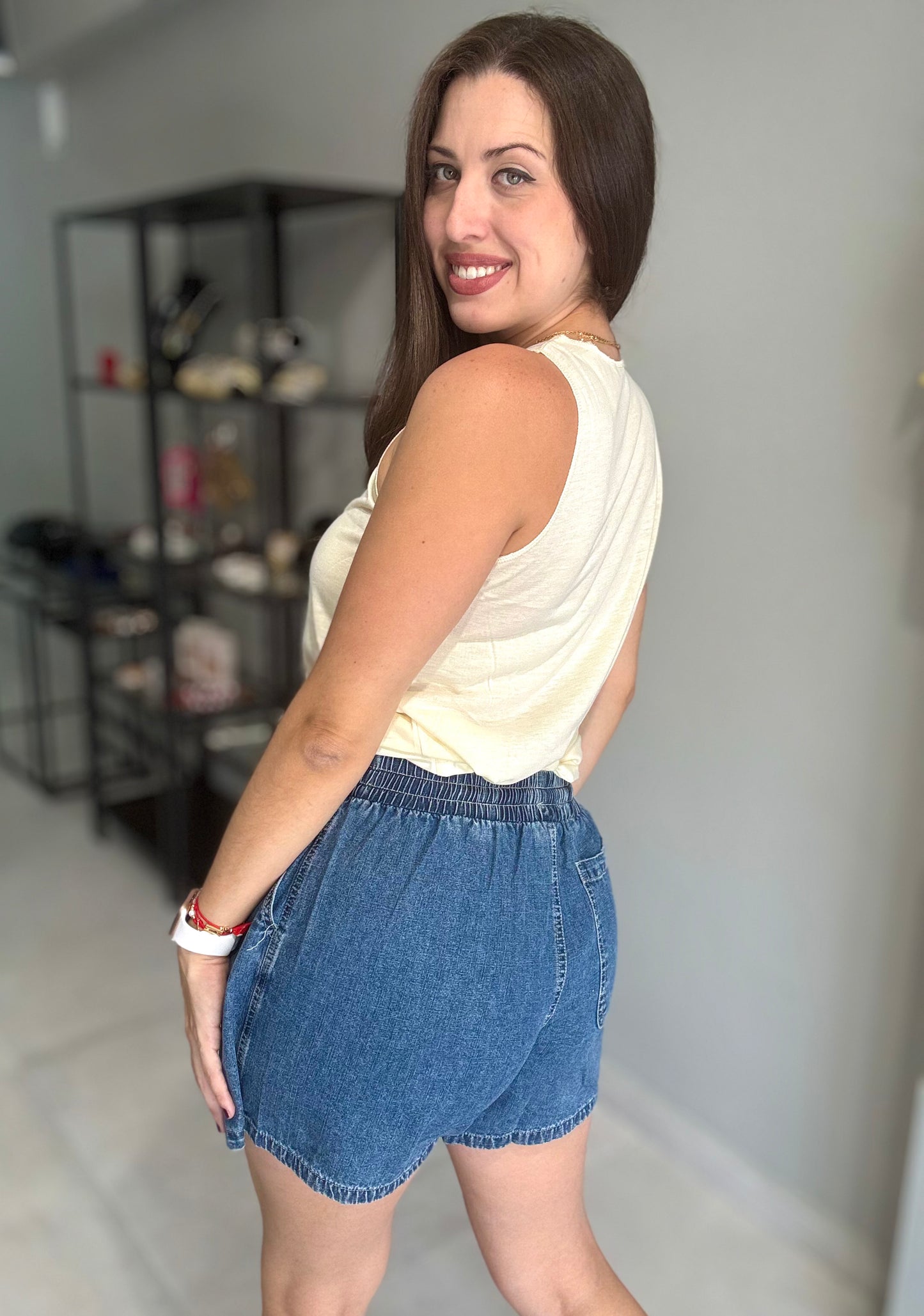Denim Skort