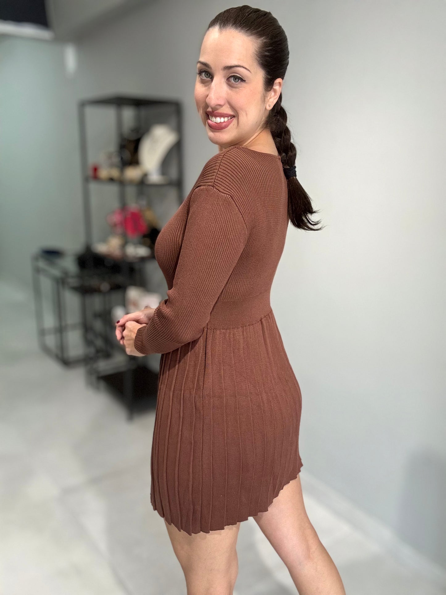Dark Mocha Sweater Dress