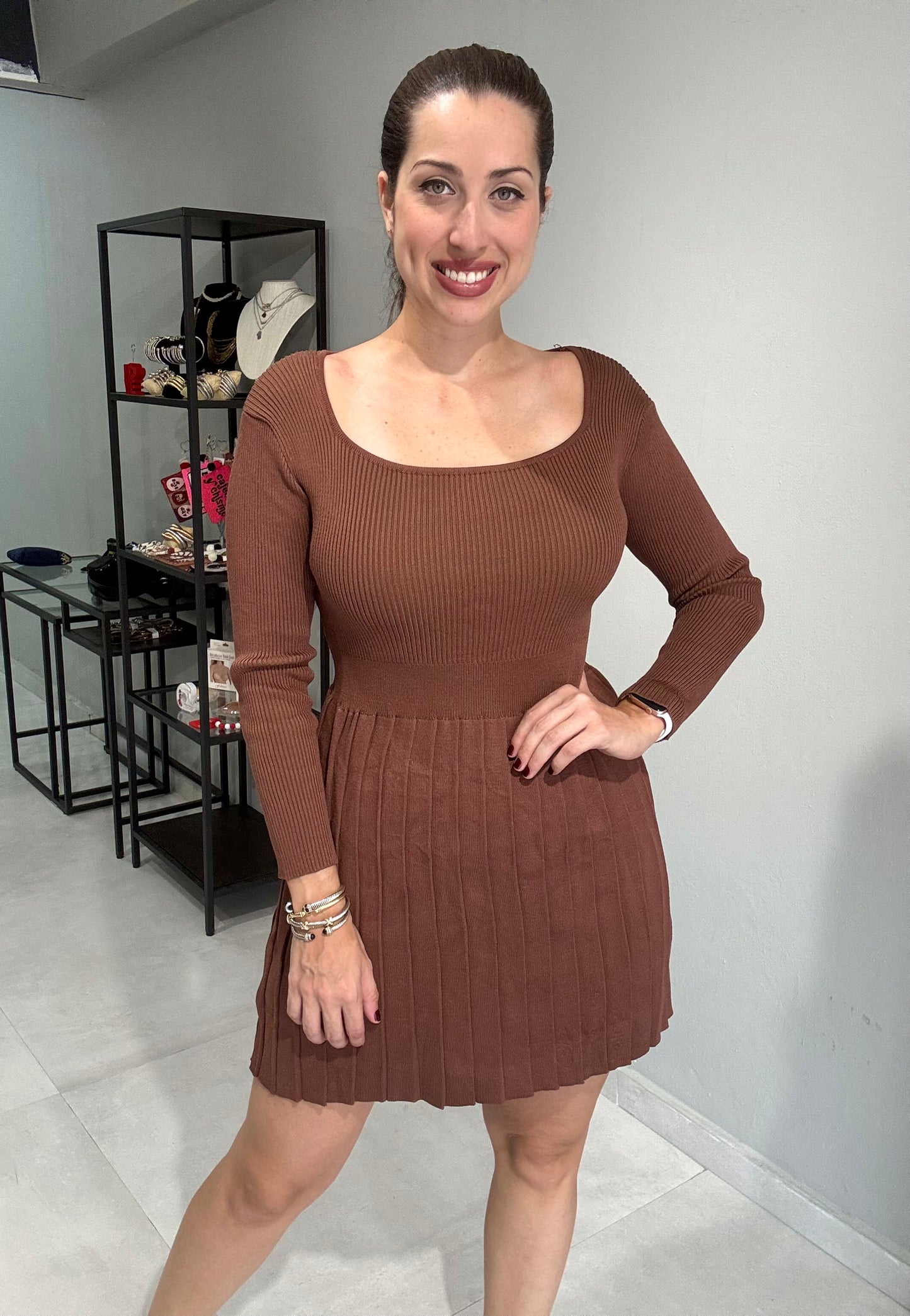 Dark Mocha Sweater Dress