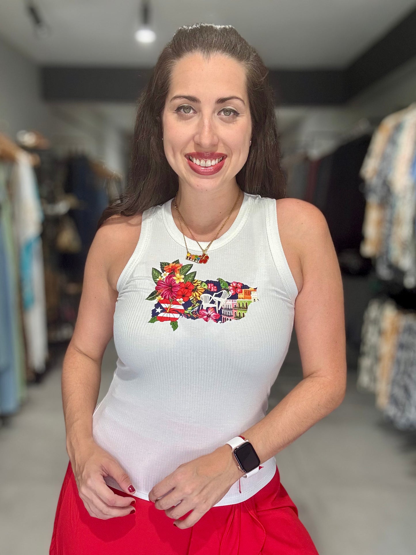 La Isla Tank Top | WHITE