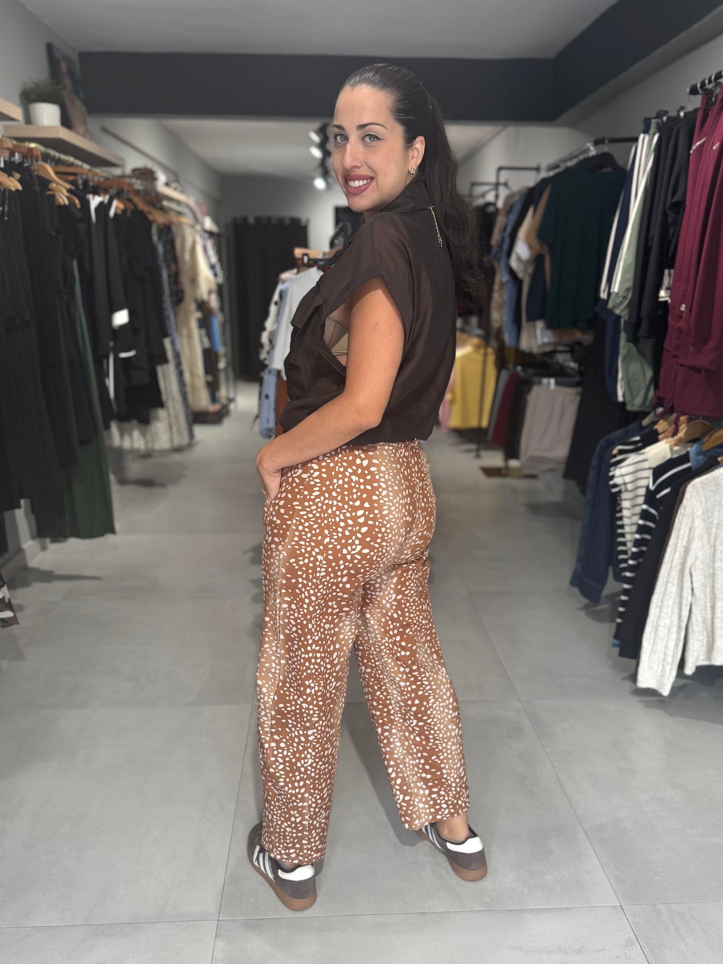 Bambi Print Barrel | CREAM