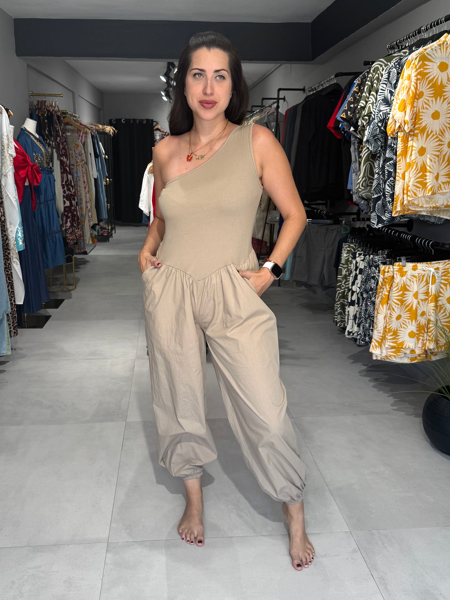 Sahara Jumpsuit | TAUPE