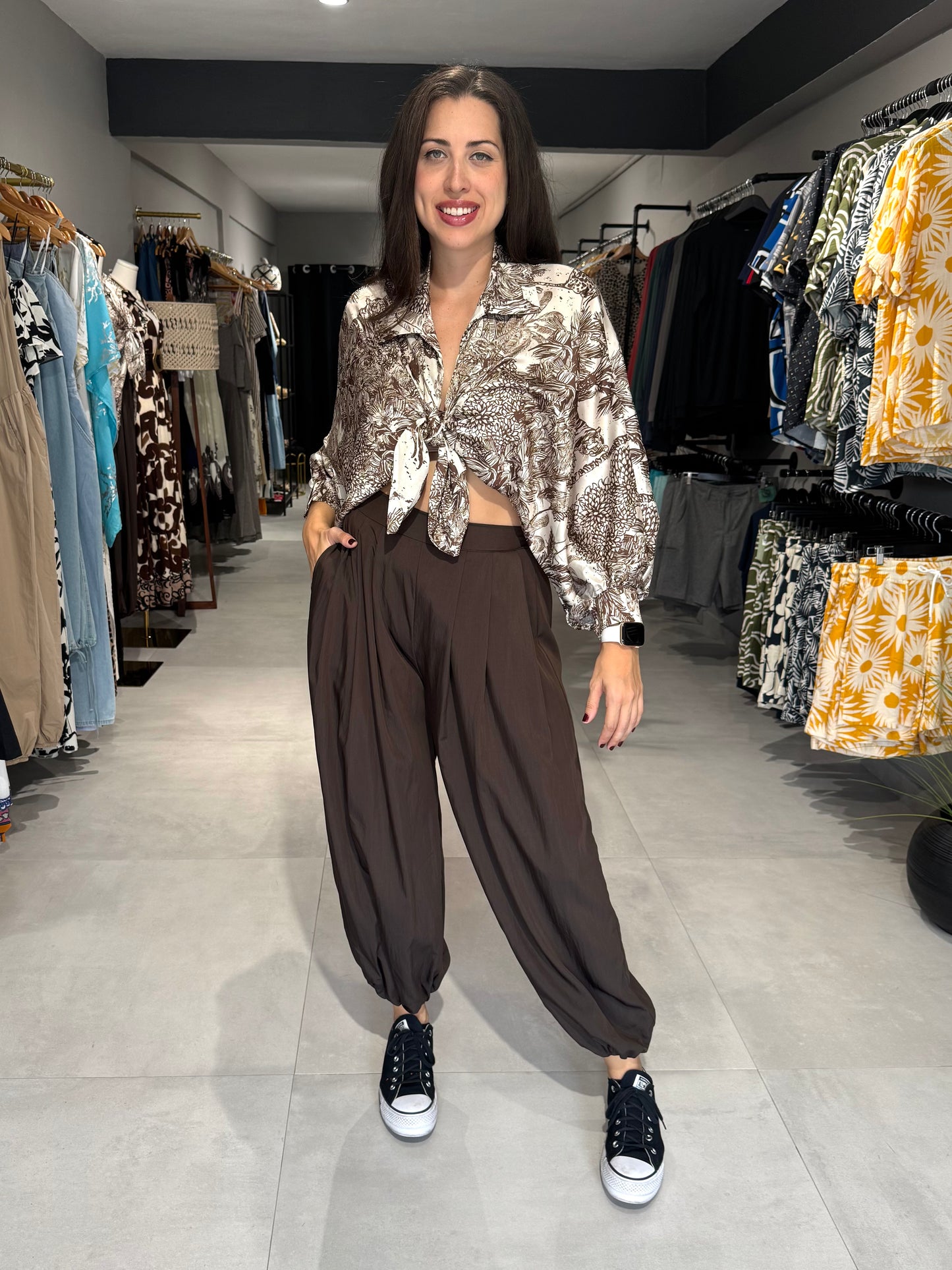 Italian Baggy Pant | CHOCOLATE