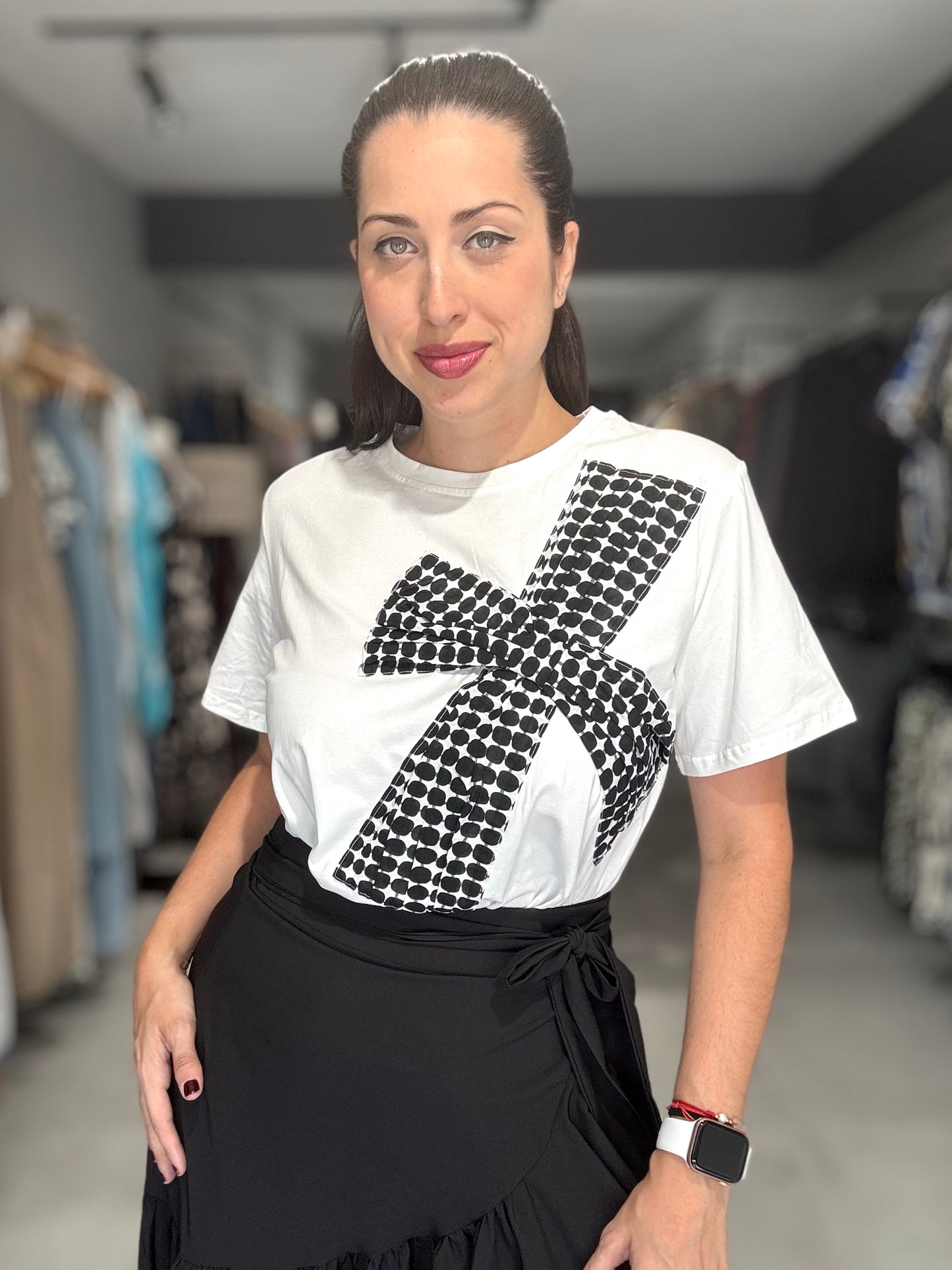 Multi Dots Tee | WHITE