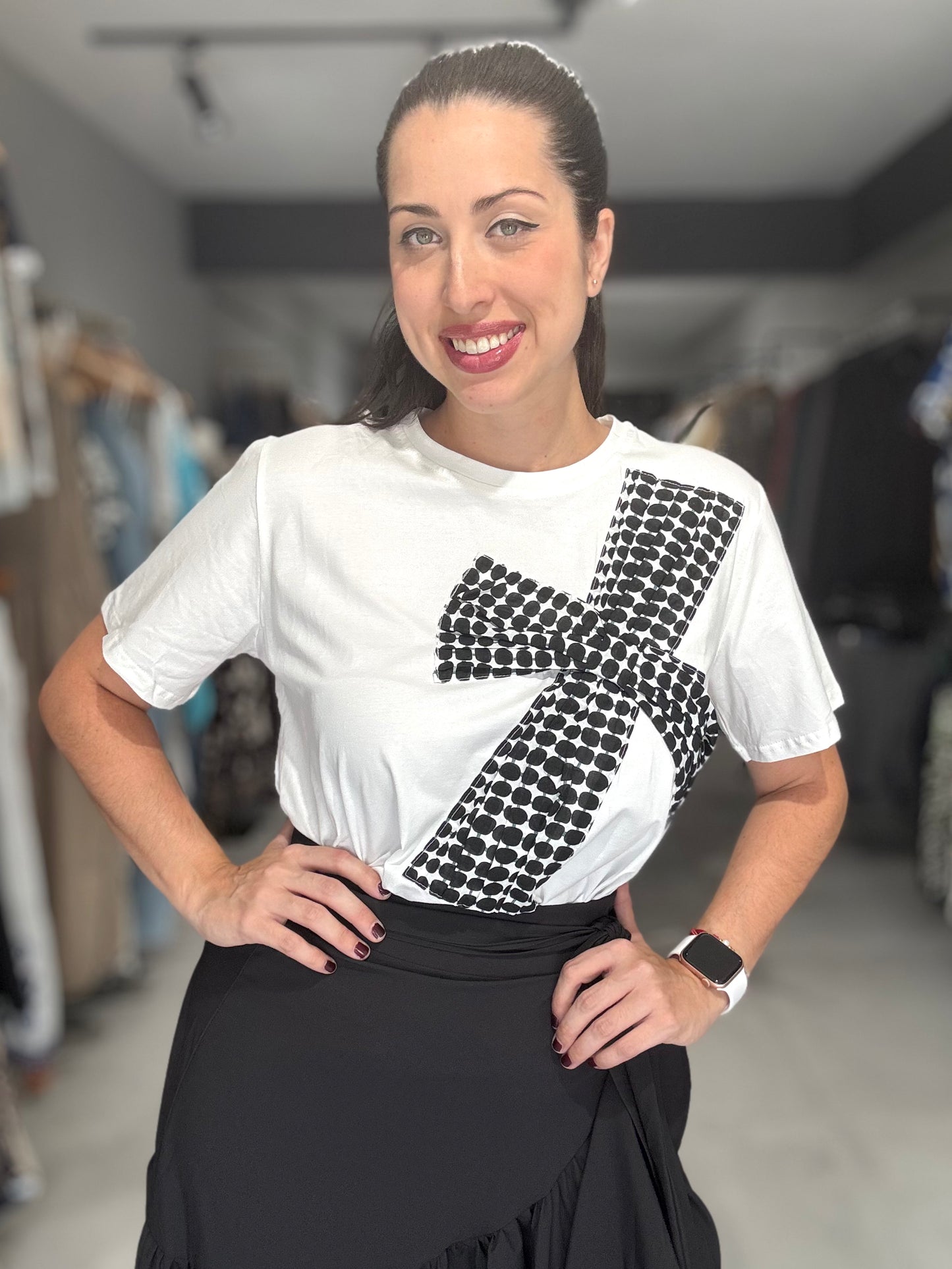 Multi Dots Tee | WHITE