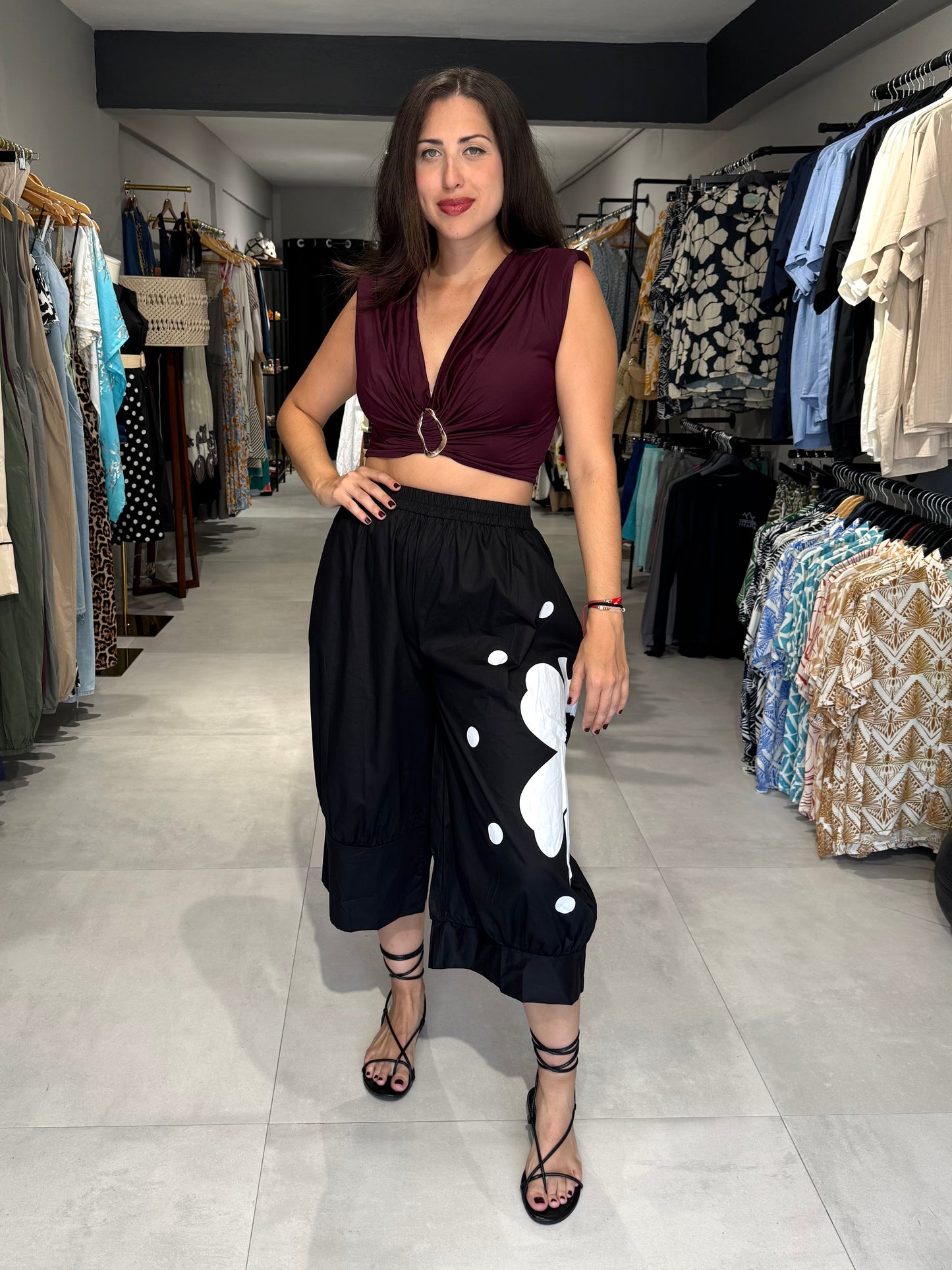 Golden Hour Crop Top | BURGUNDY