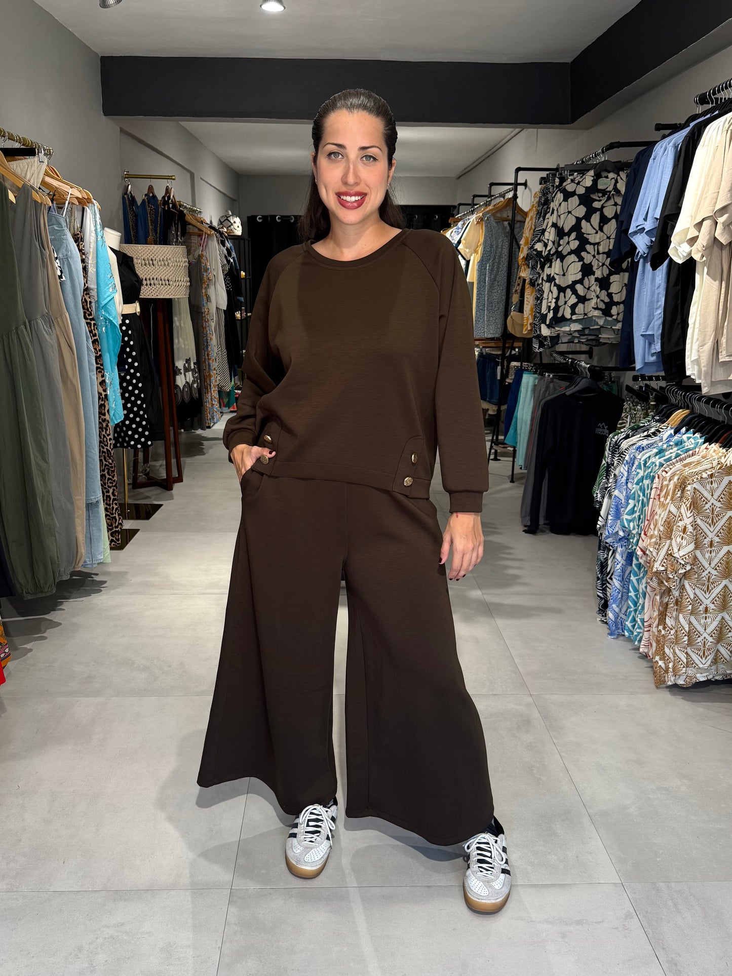 Chocolate Cotton Pants