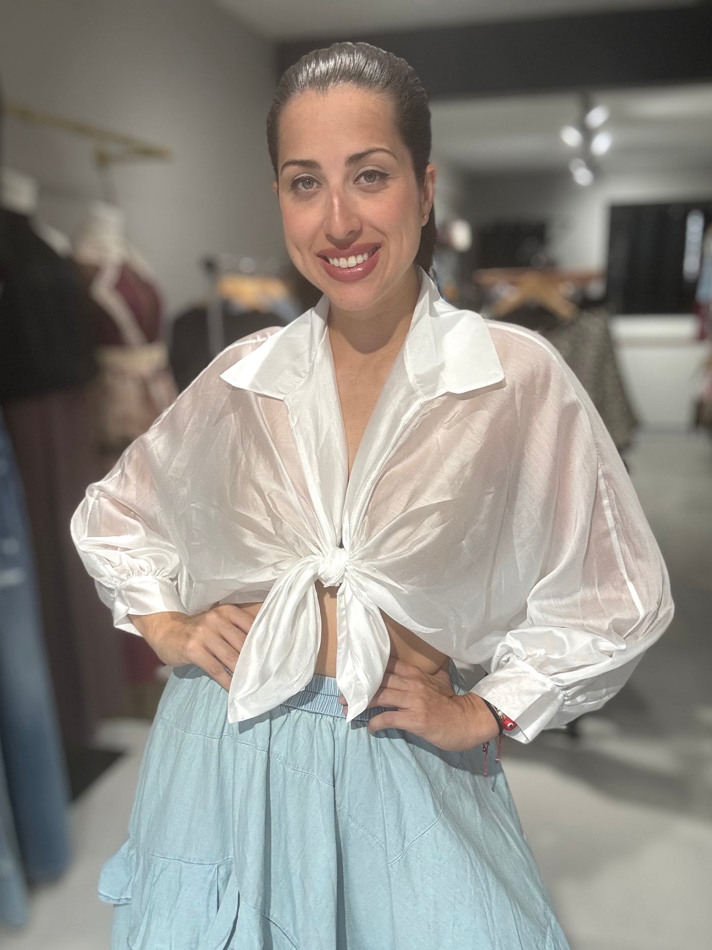 Portofino Blouse | WHITE