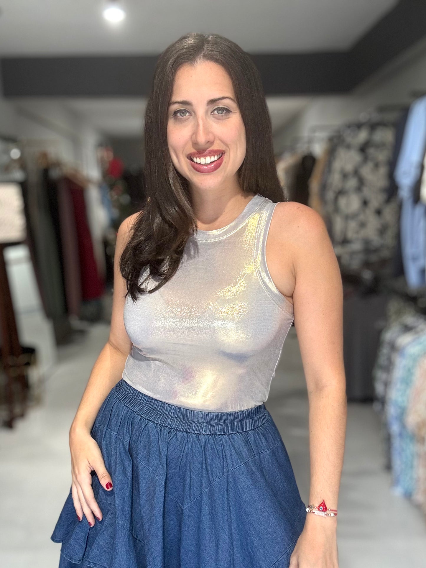 Metallic Tank Top | GOLD