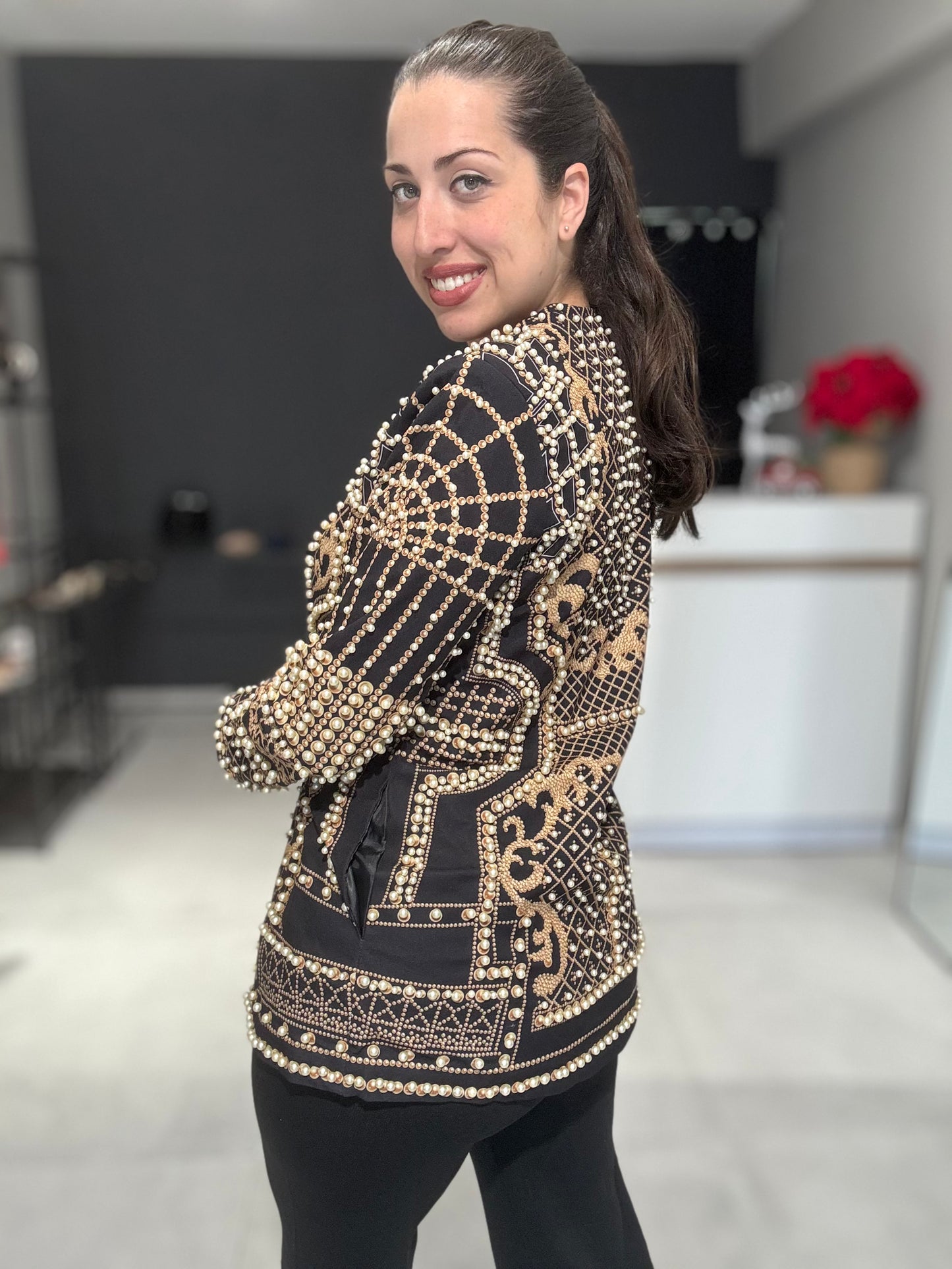 Pearl Statement Blazer