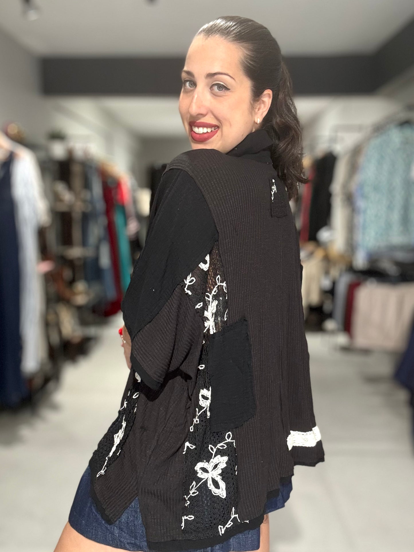 Florence Tunic Blouse | BLACK