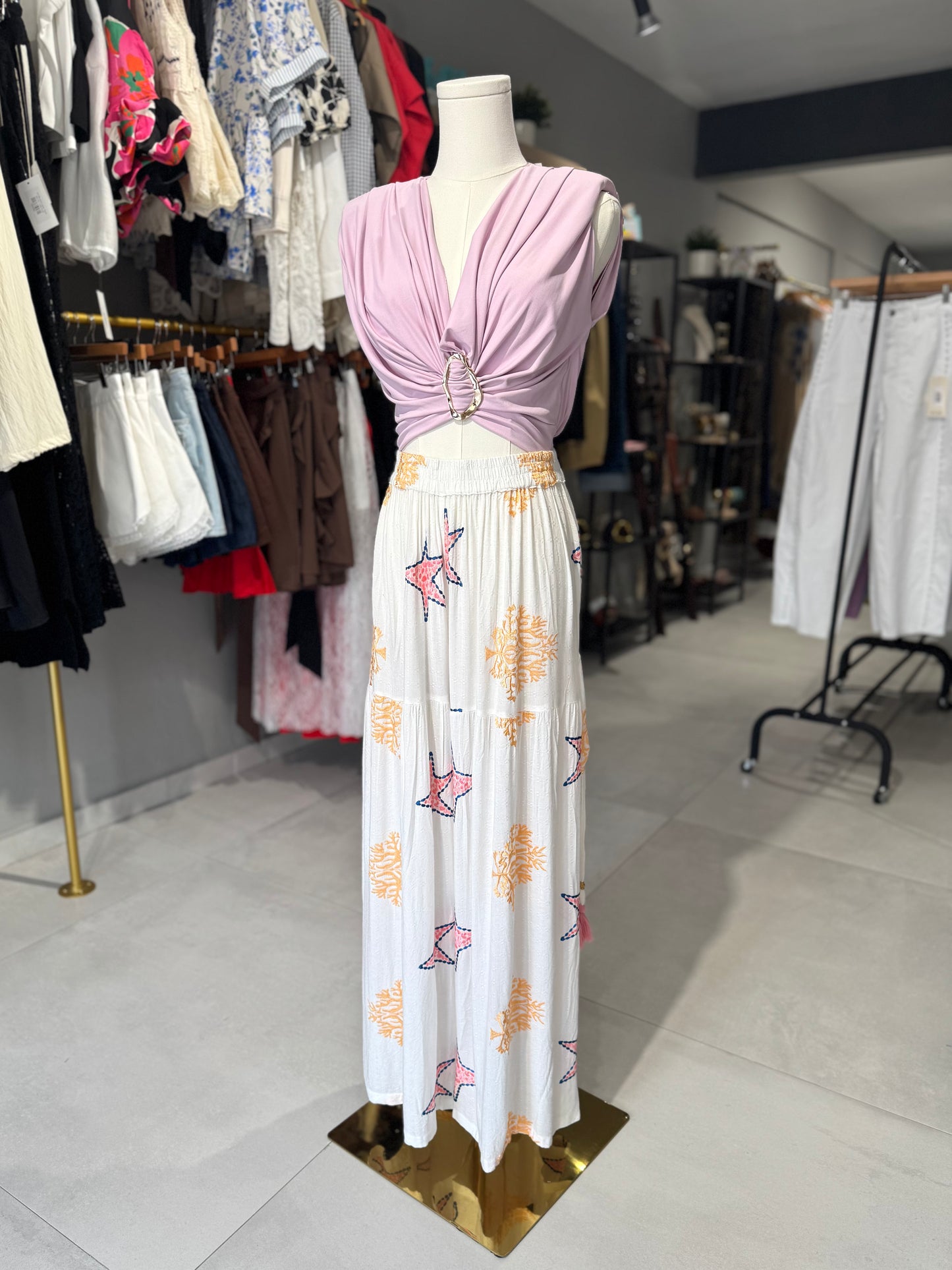 Colorful Stars Wide Leg Pant