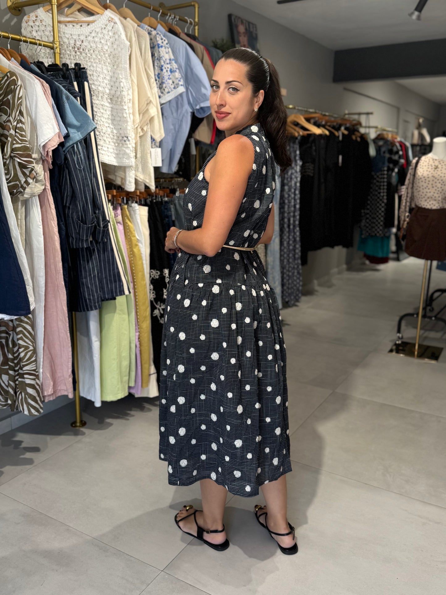 Summer Dots Midi Dress