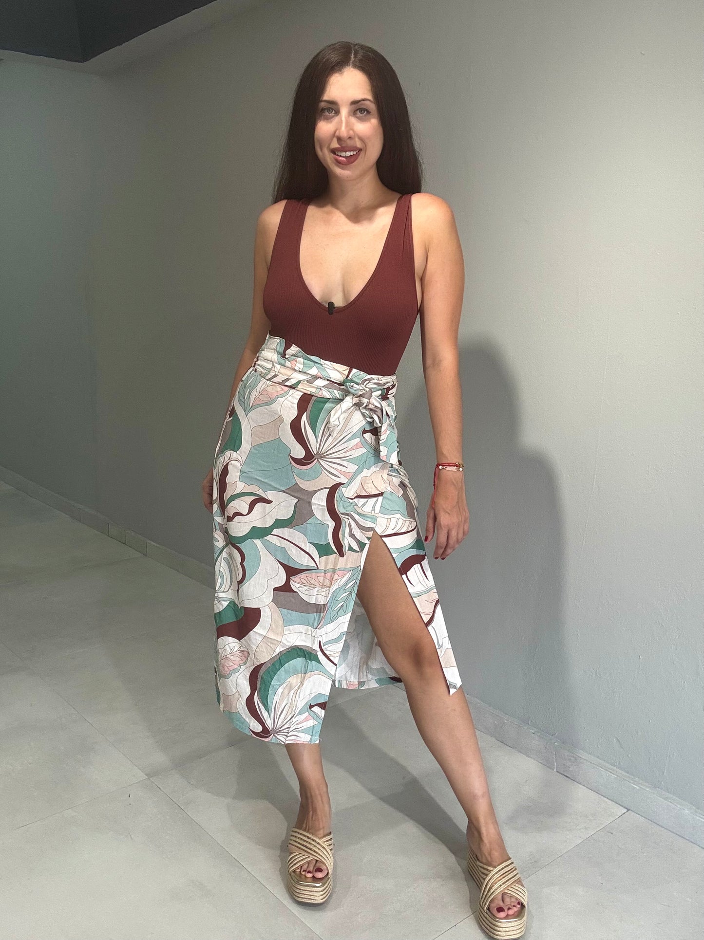 All Tropics Wrap Around Skirt