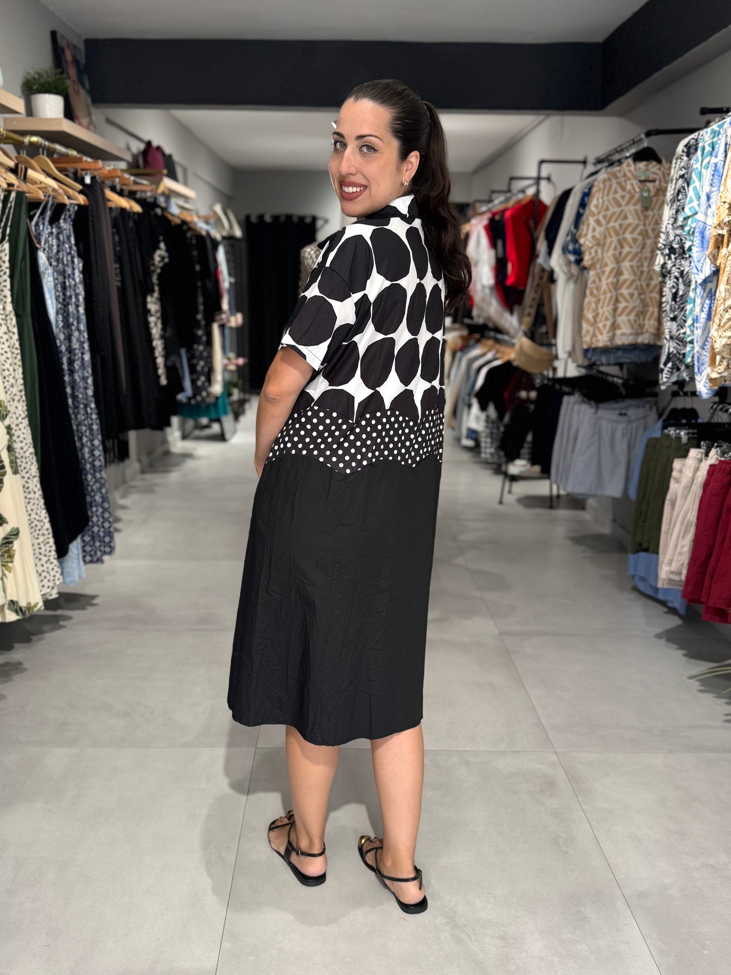 Sevilla Dots Midi Dress