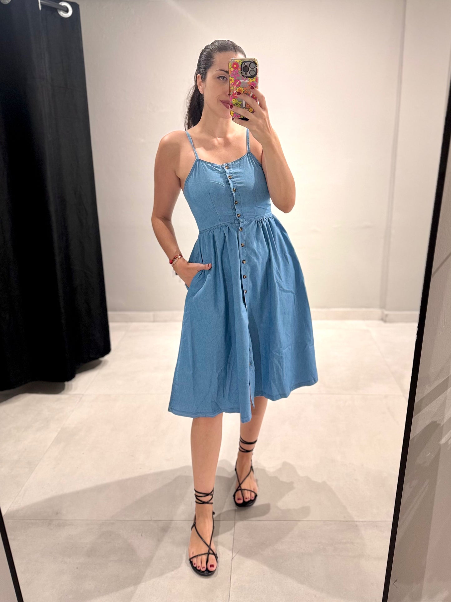 Denim Midi Dress