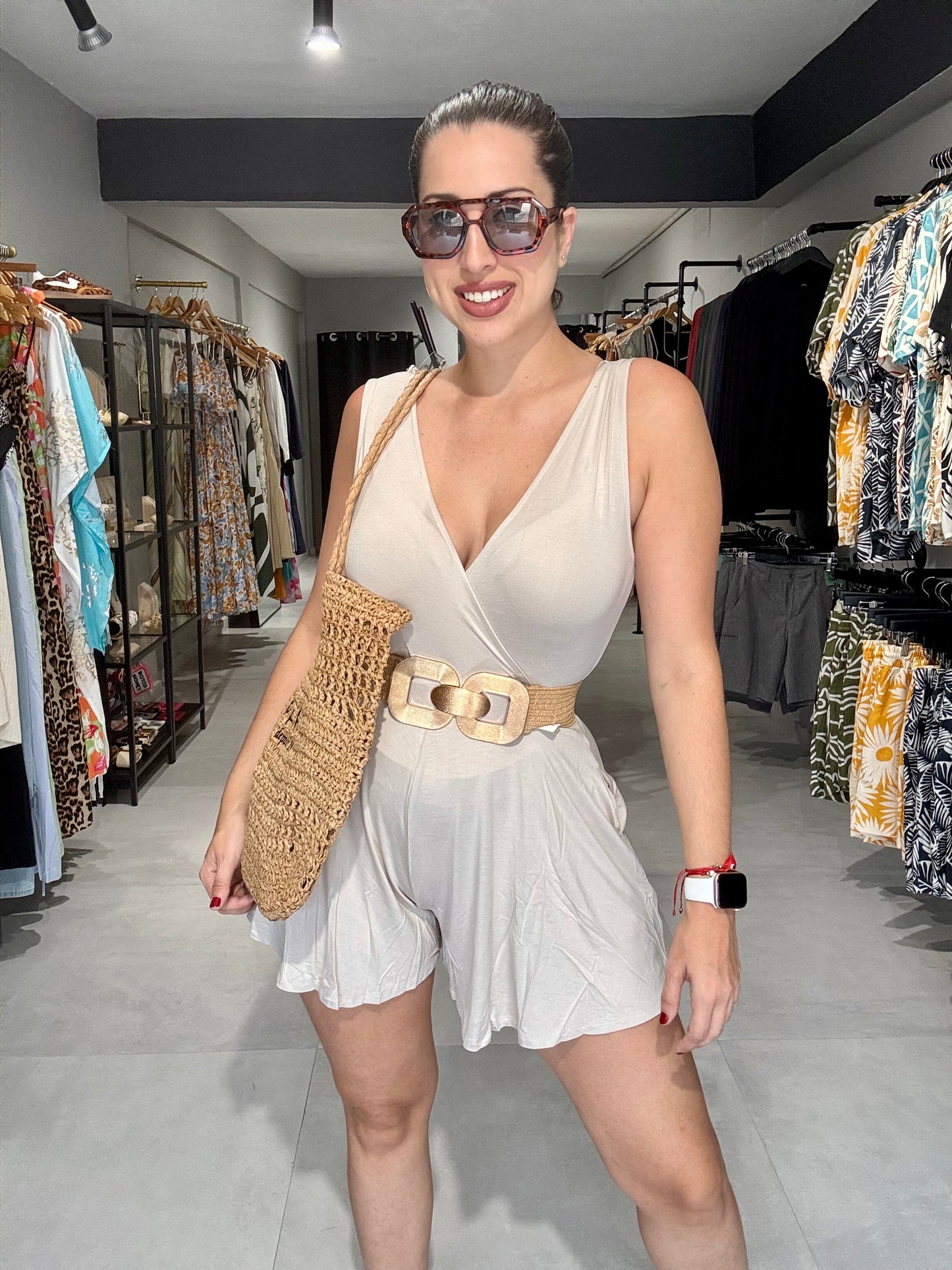 Lilly Romper | SAND BEIGE