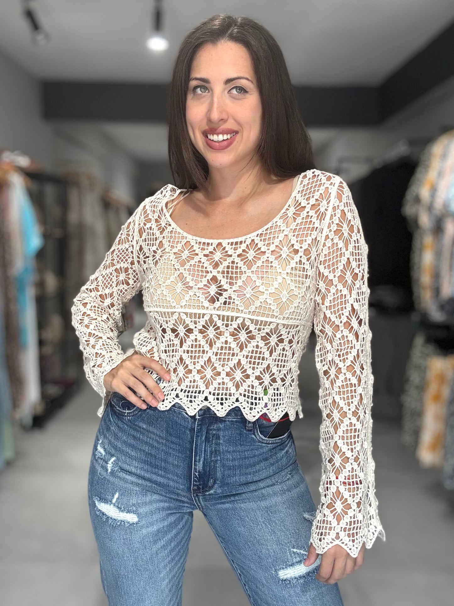 Beach Crochet Blouse