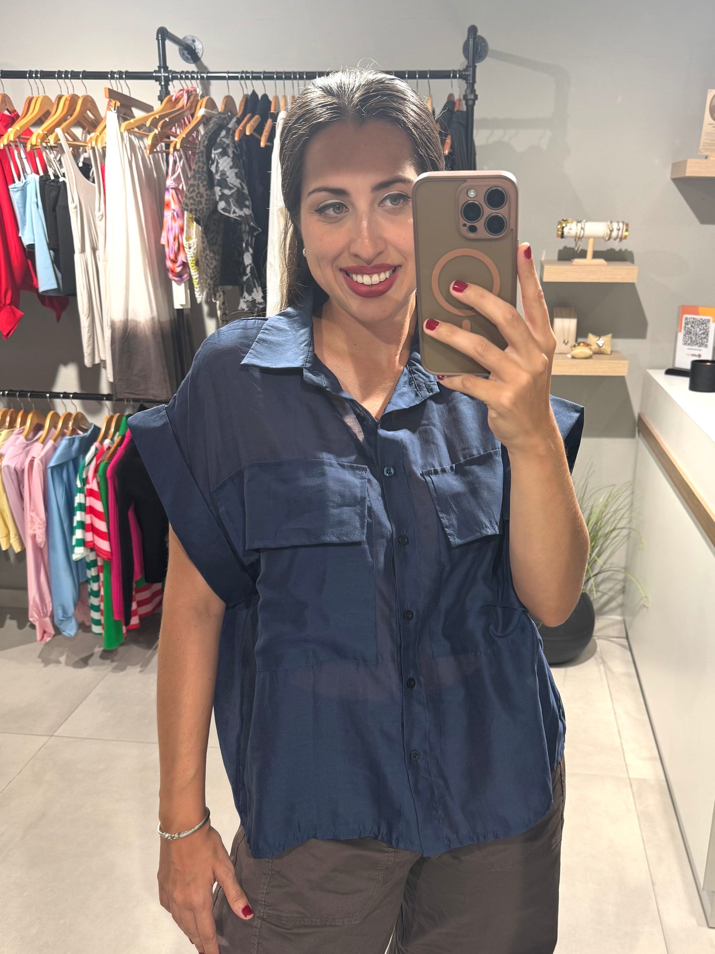Tuscany Blouse | NAVY