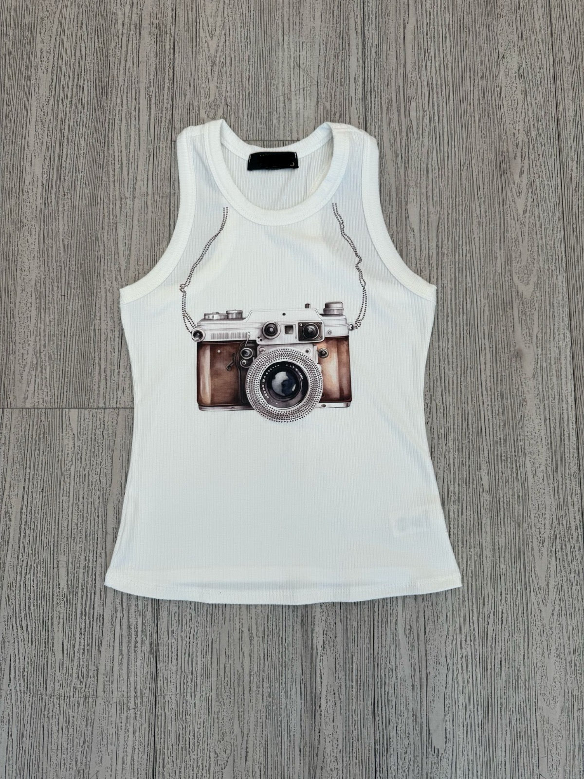 DtMF Camera Tank Top | WHITE