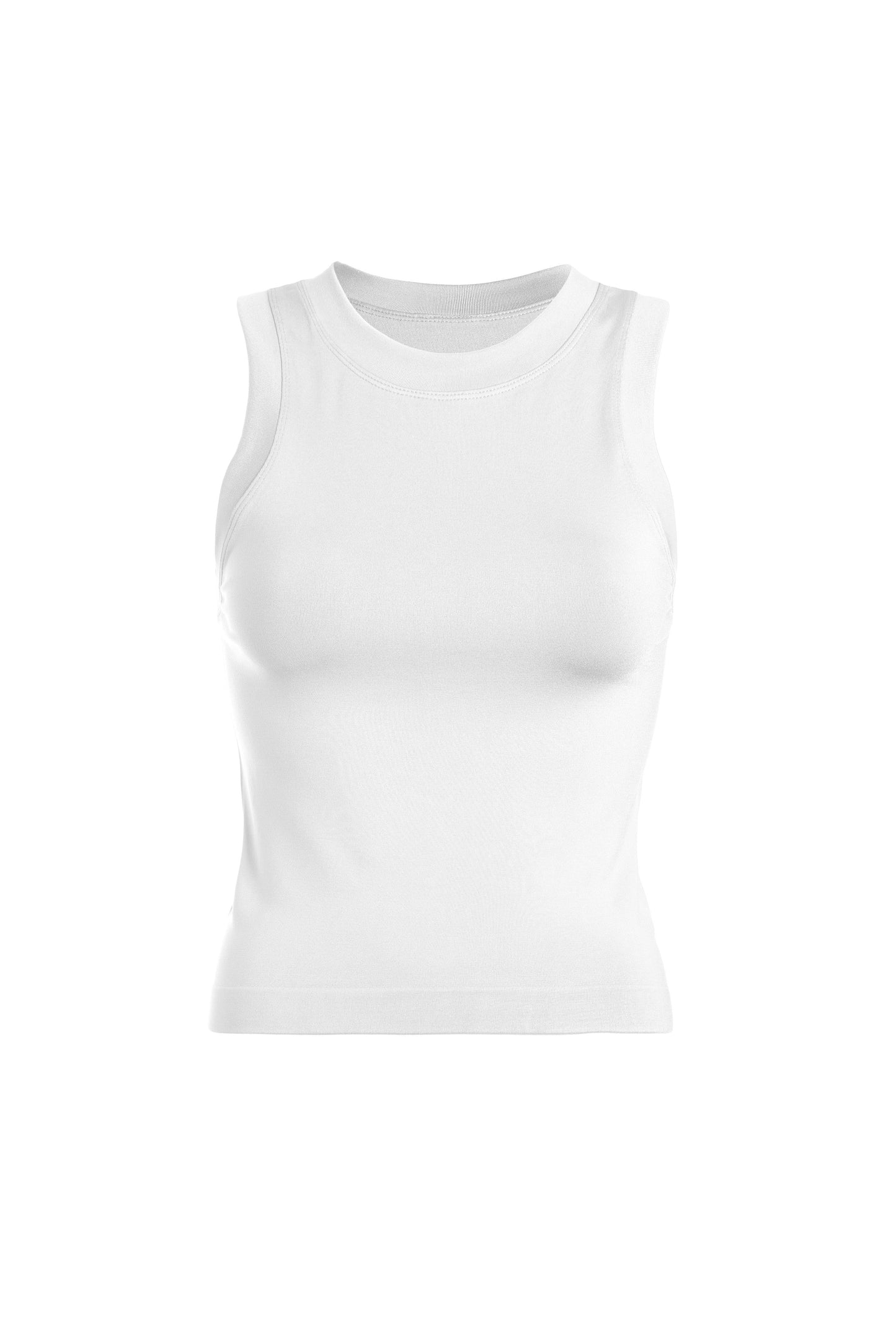 Smooth Thick Banded Tank Top | WHITE