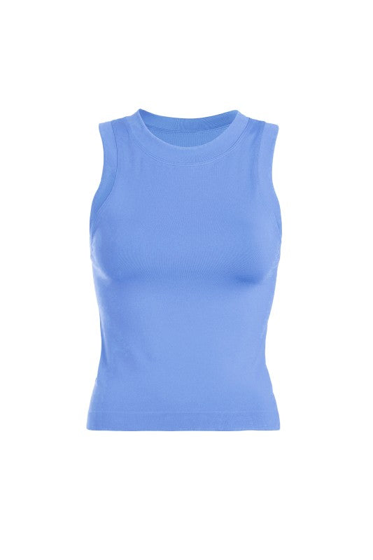 Smooth Thick Banded Tank Top | OCEAN BLUE