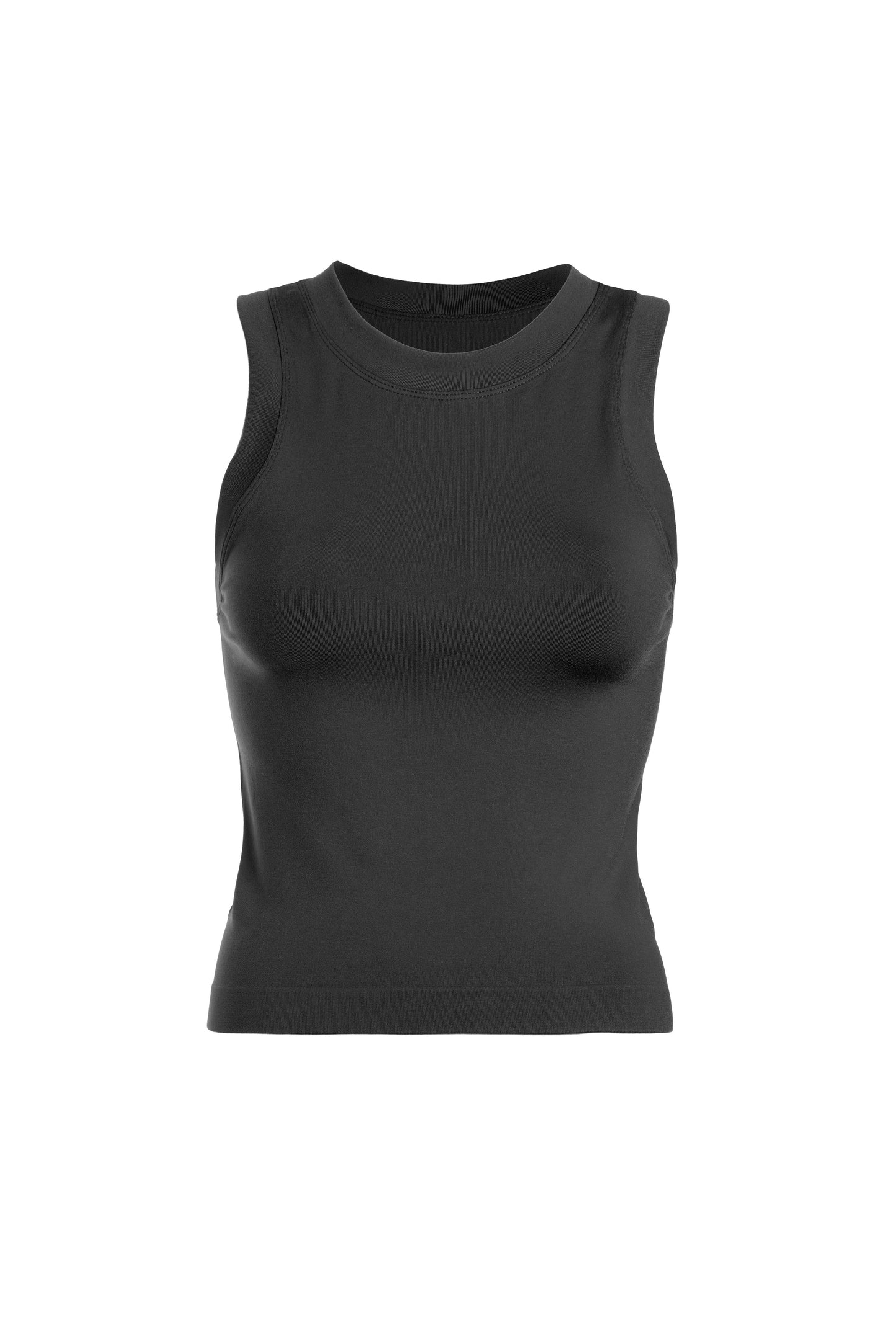 Smooth Thick Banded Tank Top | BLACK