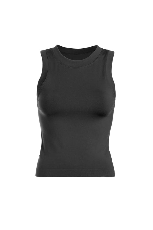 Smooth Thick Banded Tank Top | BLACK