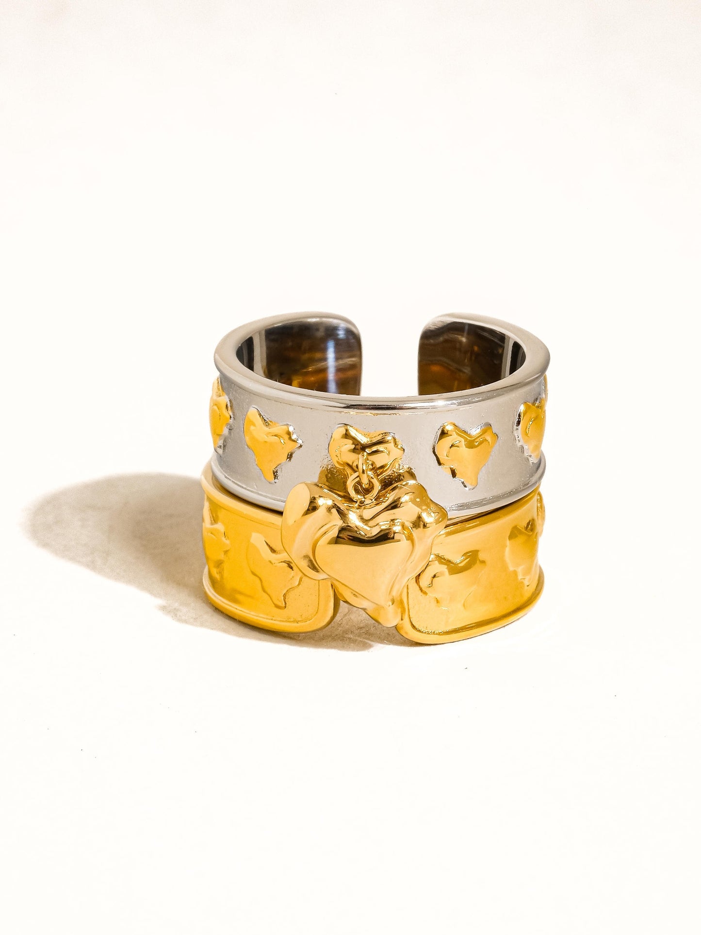 Alexia Multi Heart Dangle Ring