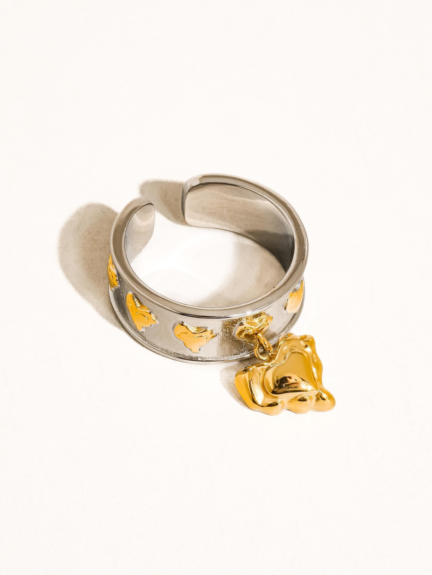 Alexia Multi Heart Dangle Ring