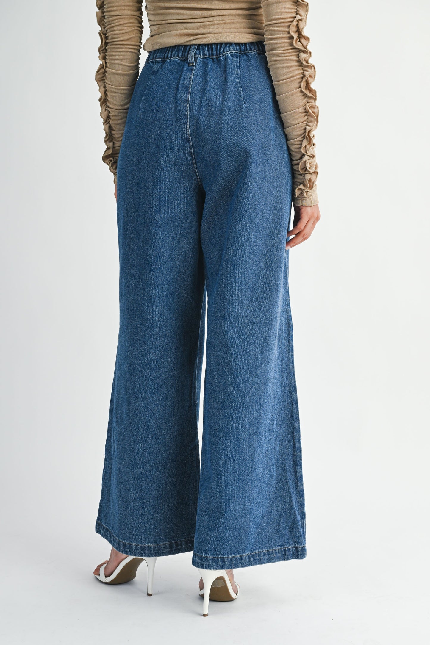 Indigo Wide Leg Denim Jean
