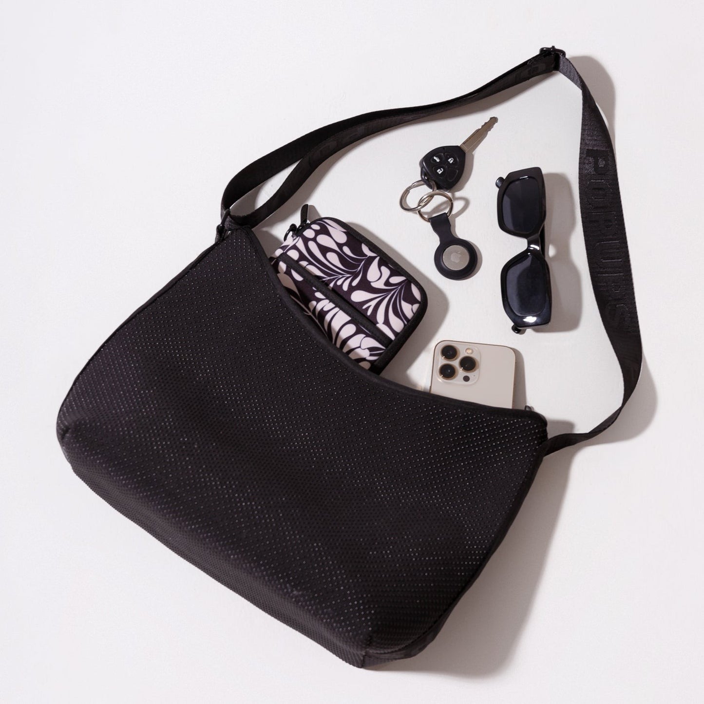 Hobo Crossbody Bag | BLACK