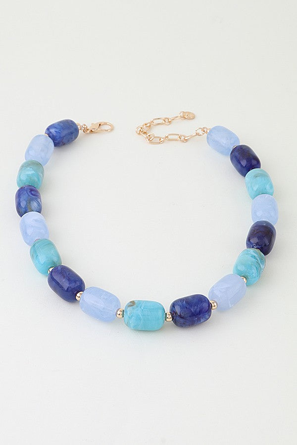 Multi Marble Stone Necklace | VARIEDAD