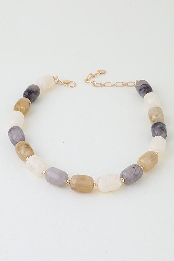Multi Marble Stone Necklace | VARIEDAD