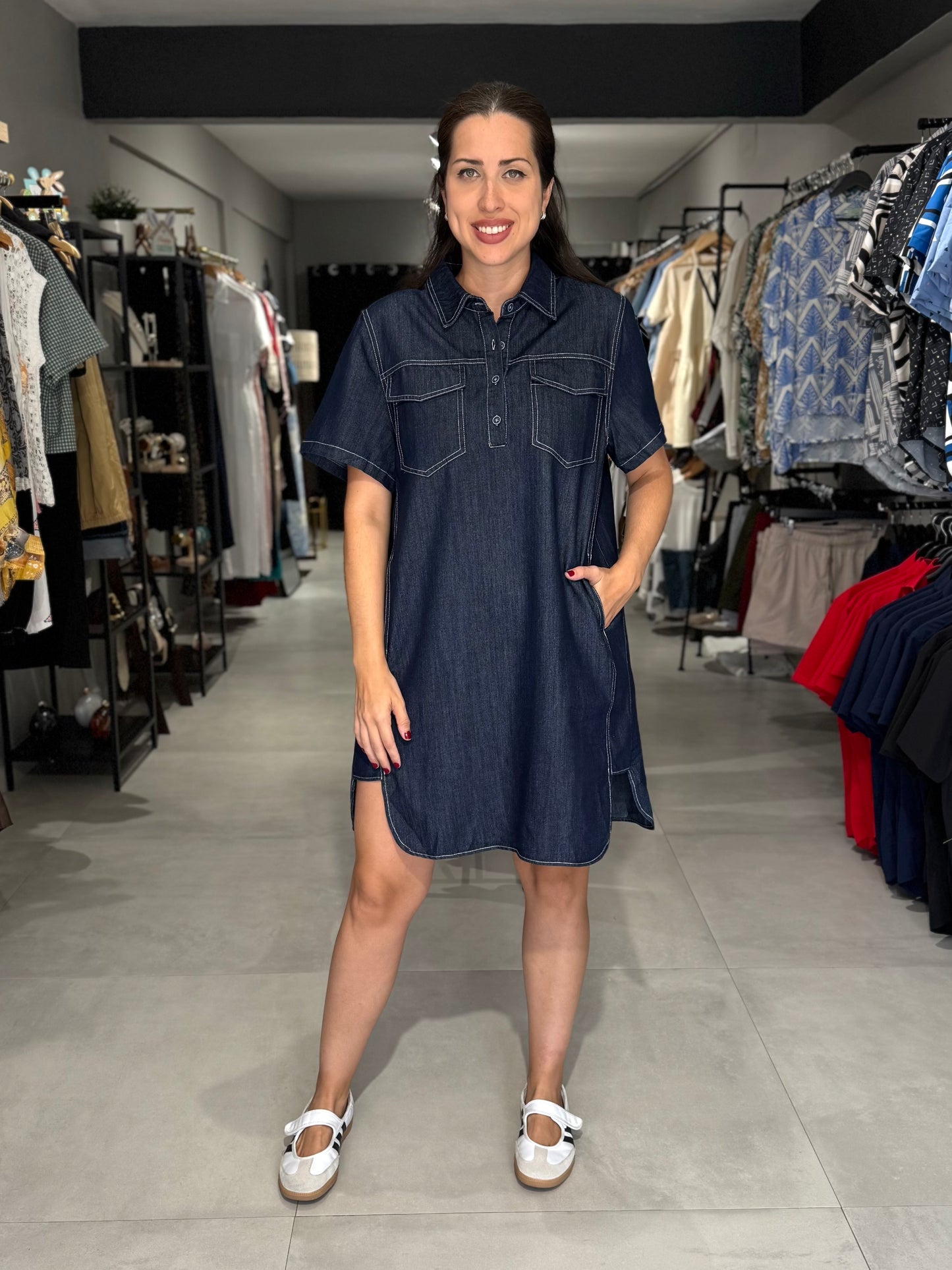 Denim Dress | DENIM  BLUE