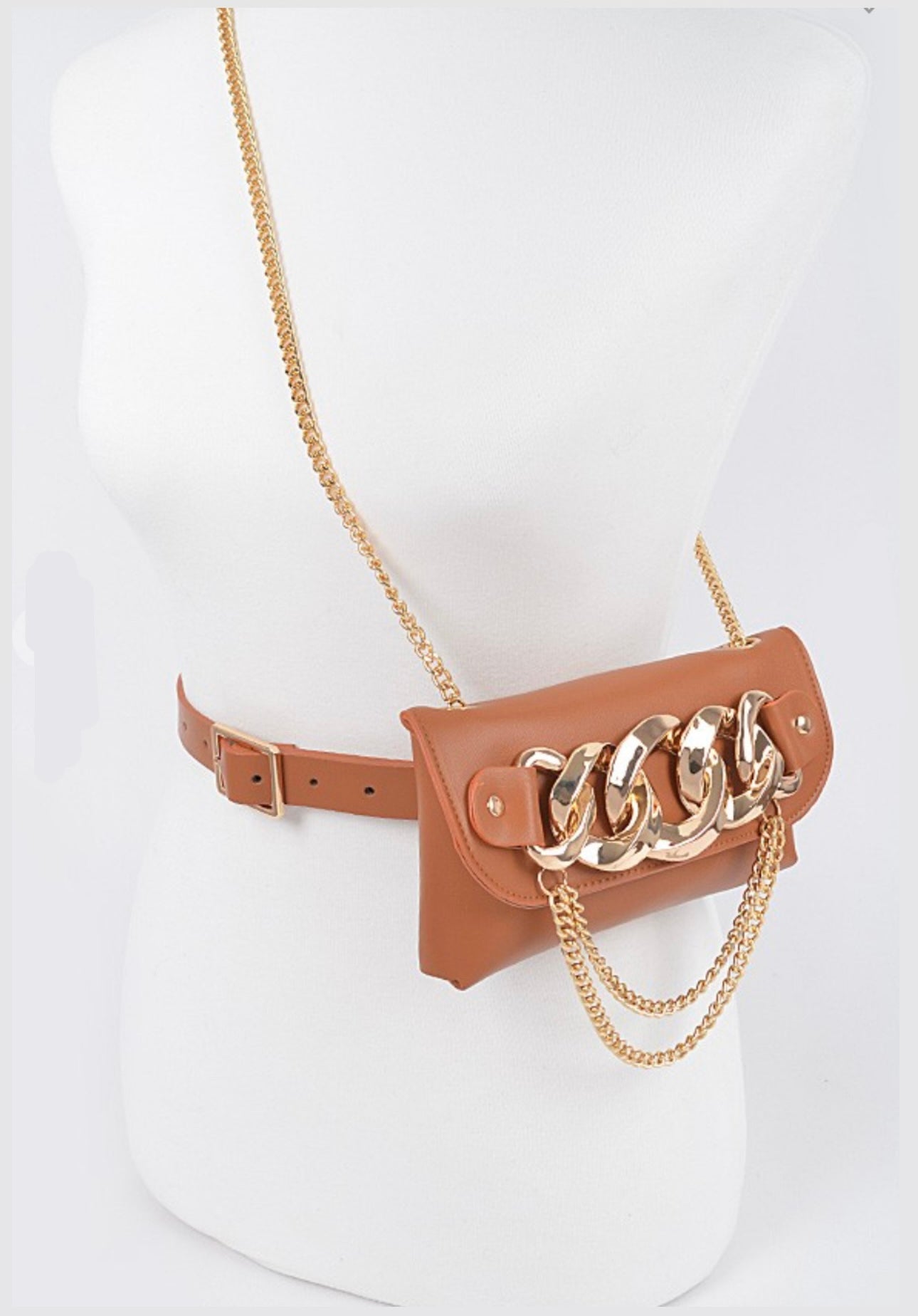 Chain Belt Bag | CAMEL