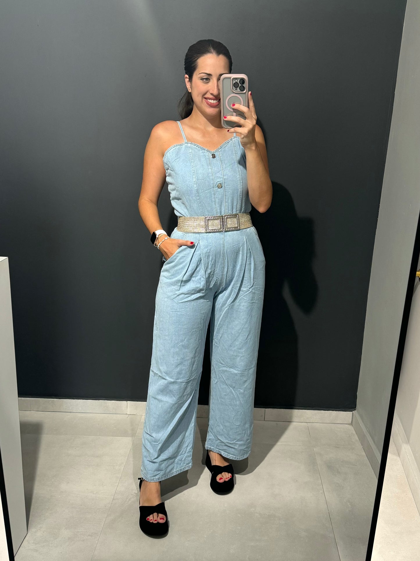 Alexa Denim Jumpsuit