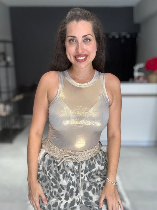 Metallic Tank Top | GOLD