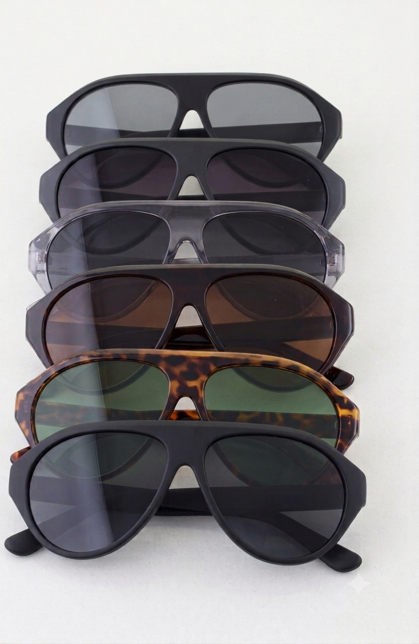 Modern Straight Round Sunglasses | VARIEDAD