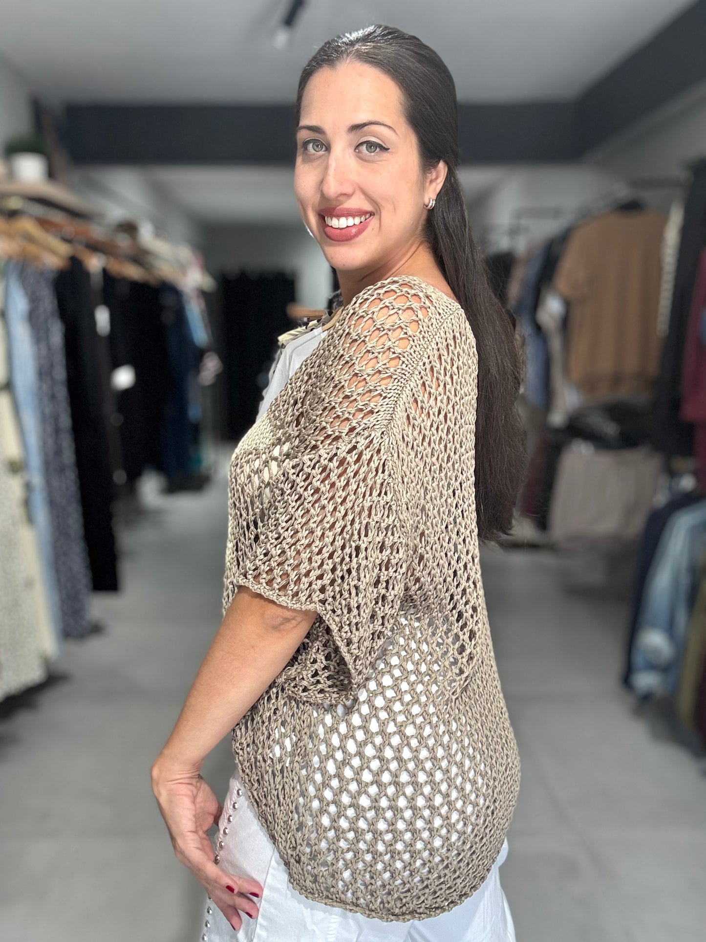 Star Crochet Tunic Blouse | MOCHA