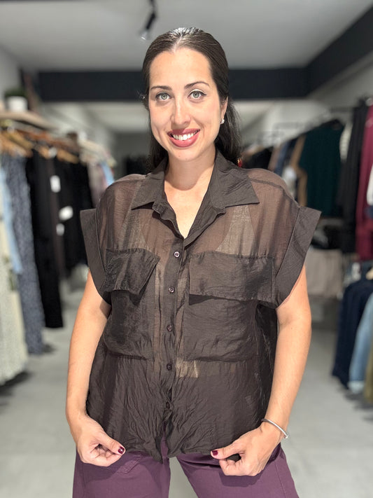 Palermo Blouse | CHOCOLATE