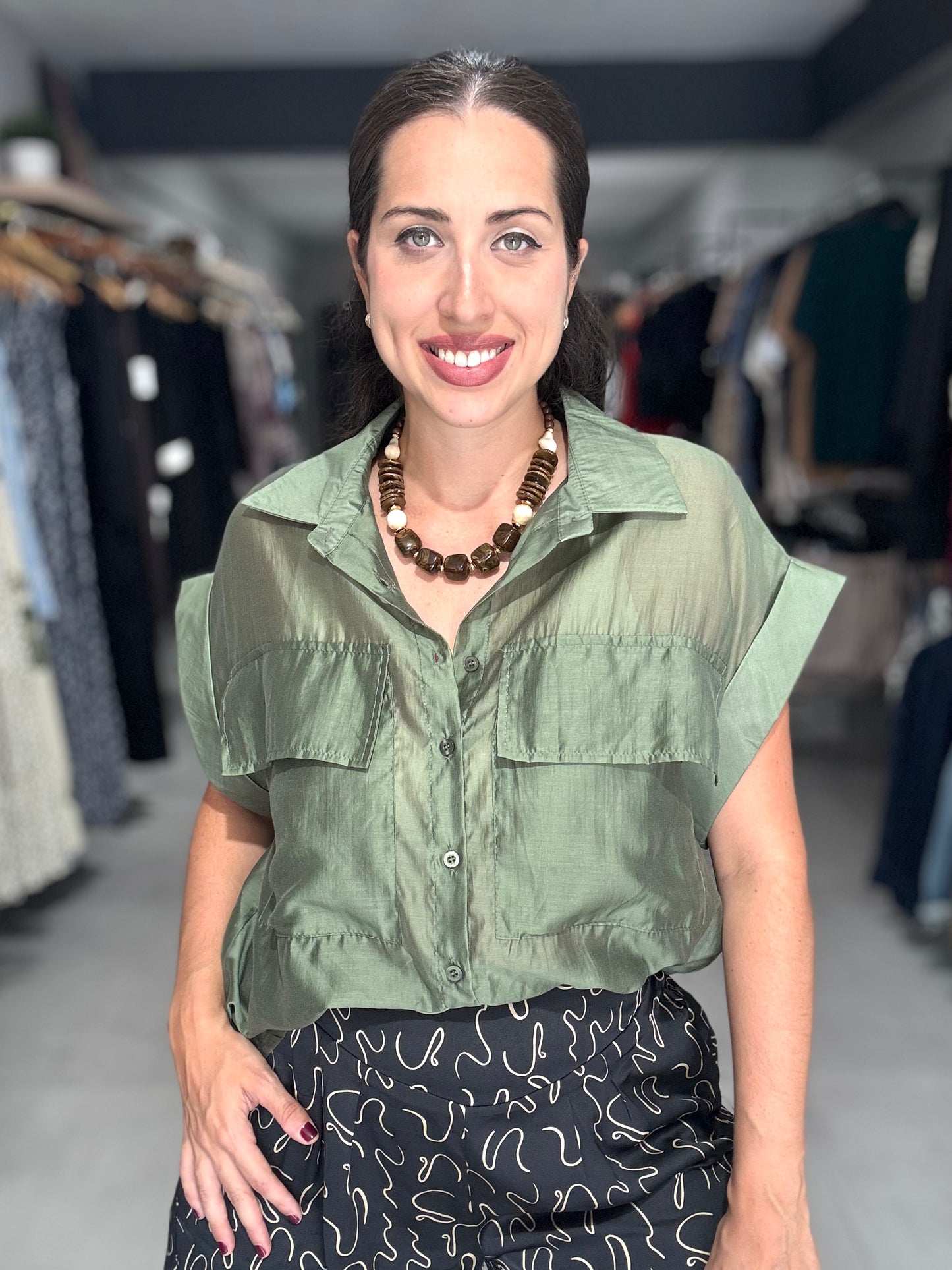 Palermo Blouse | OLIVE