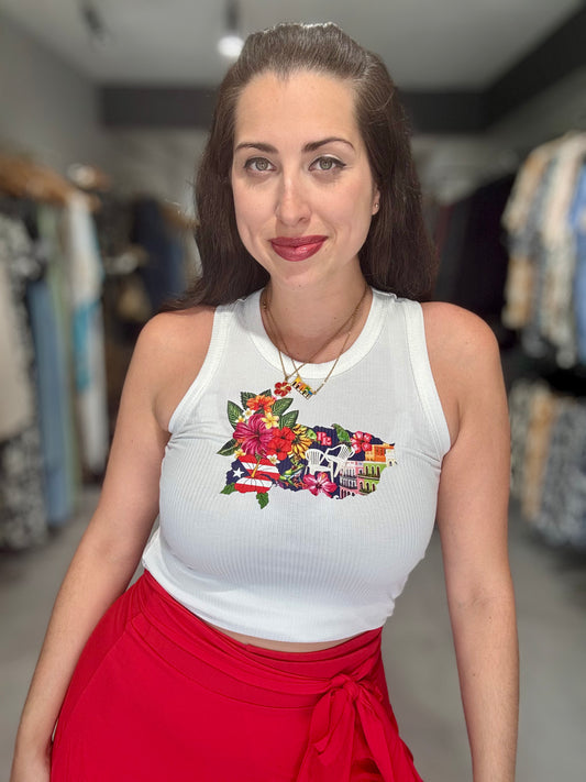 La Isla Tank Top | WHITE