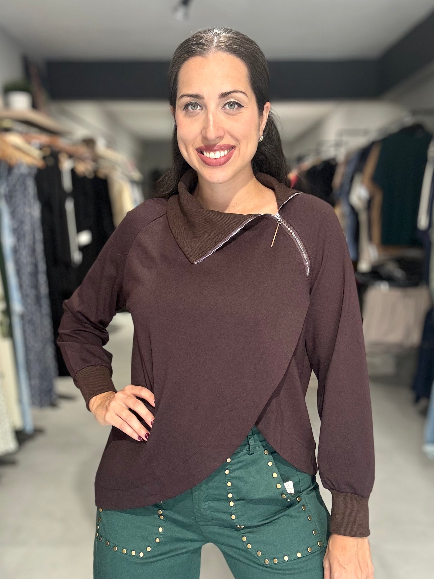 Aspen Sweater | CHOCOLATE