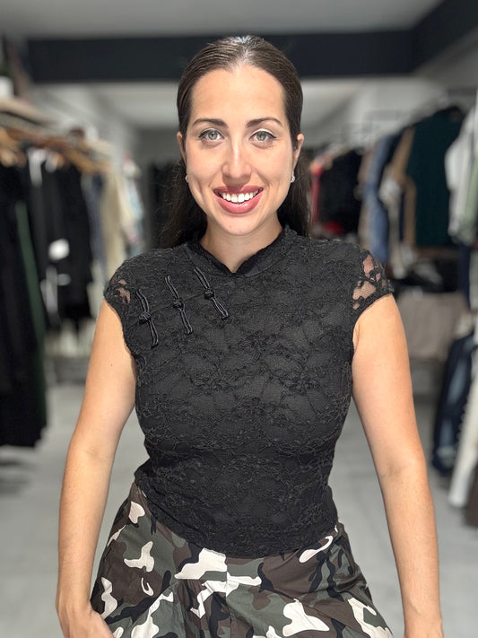 Tokyo Lace Blouse | BLACK