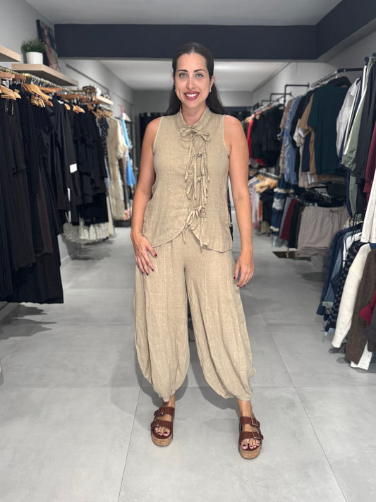 Milán Linen Set | BEIGE