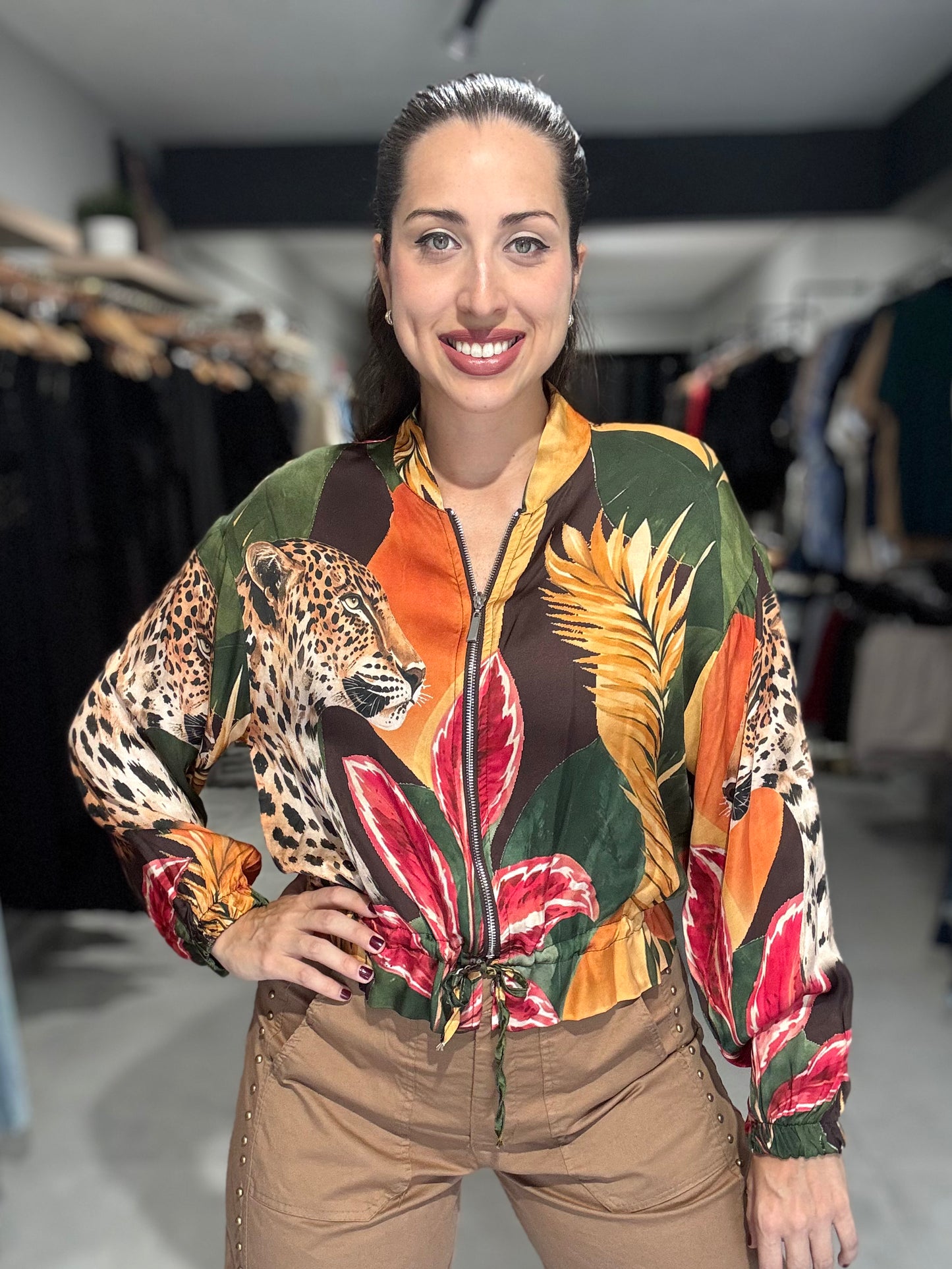 Leopard Tropics Jacket | VARIEDAD