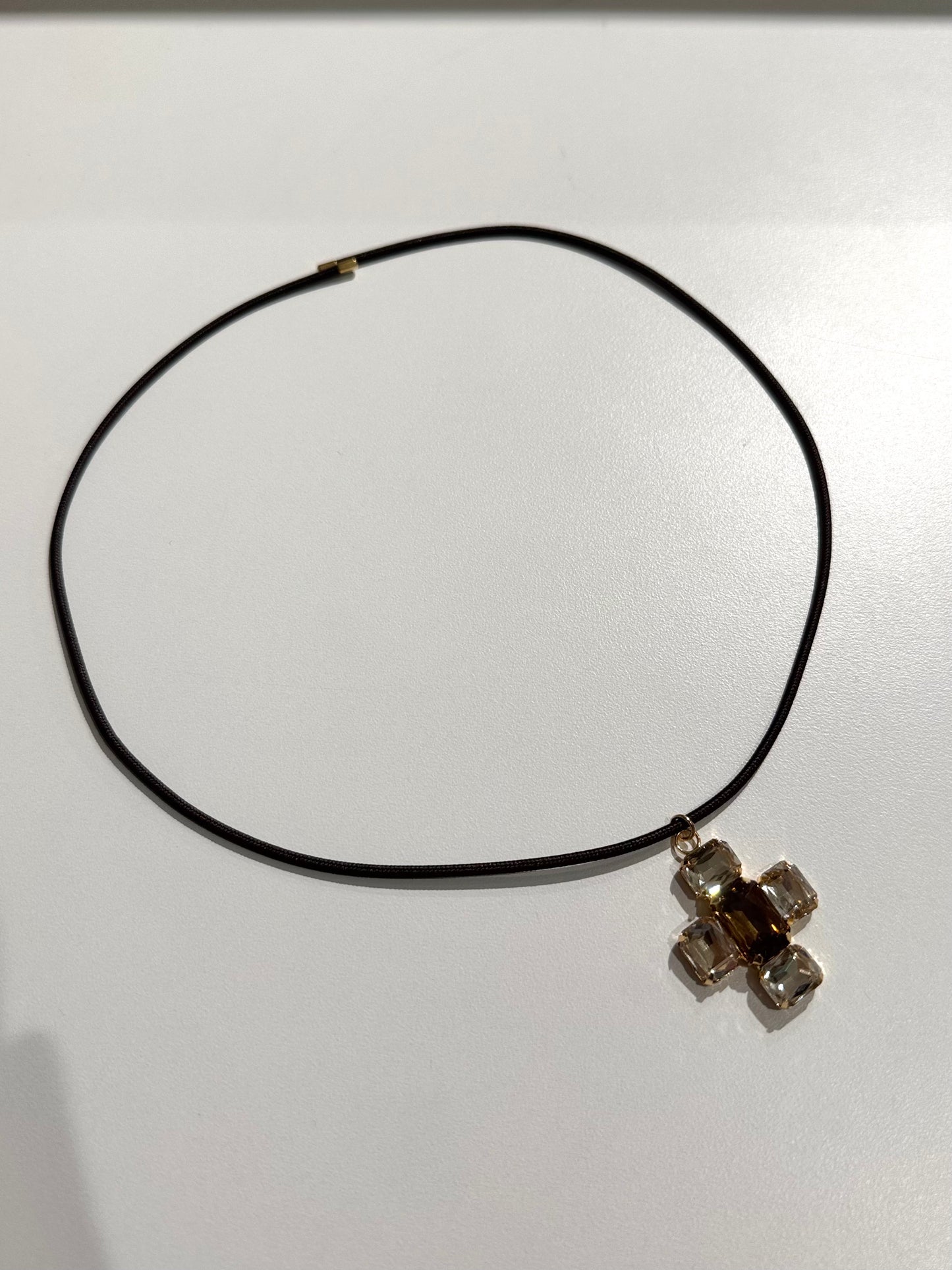 Magnetic Cord with Necklace Pendant | CHOCOLATE